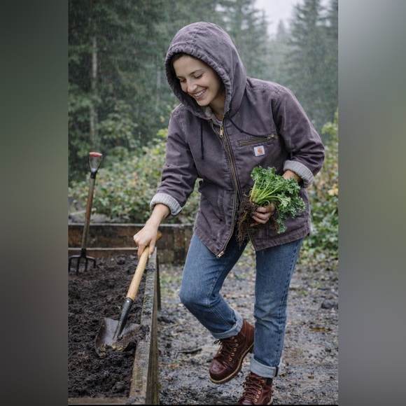 Carhartt Jackets & Blazers - Carhartt Women's Loose Fit Washed Duck Sherpa Lined Jacket